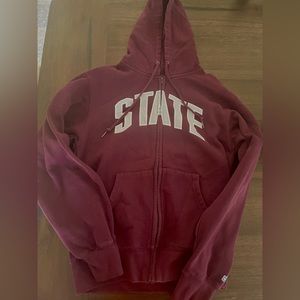 Mississippi State oversized zip up